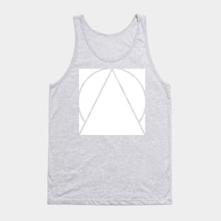 Square Circle Triangle - White Tank Top